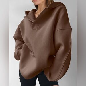 Brown Oversized Hoodie